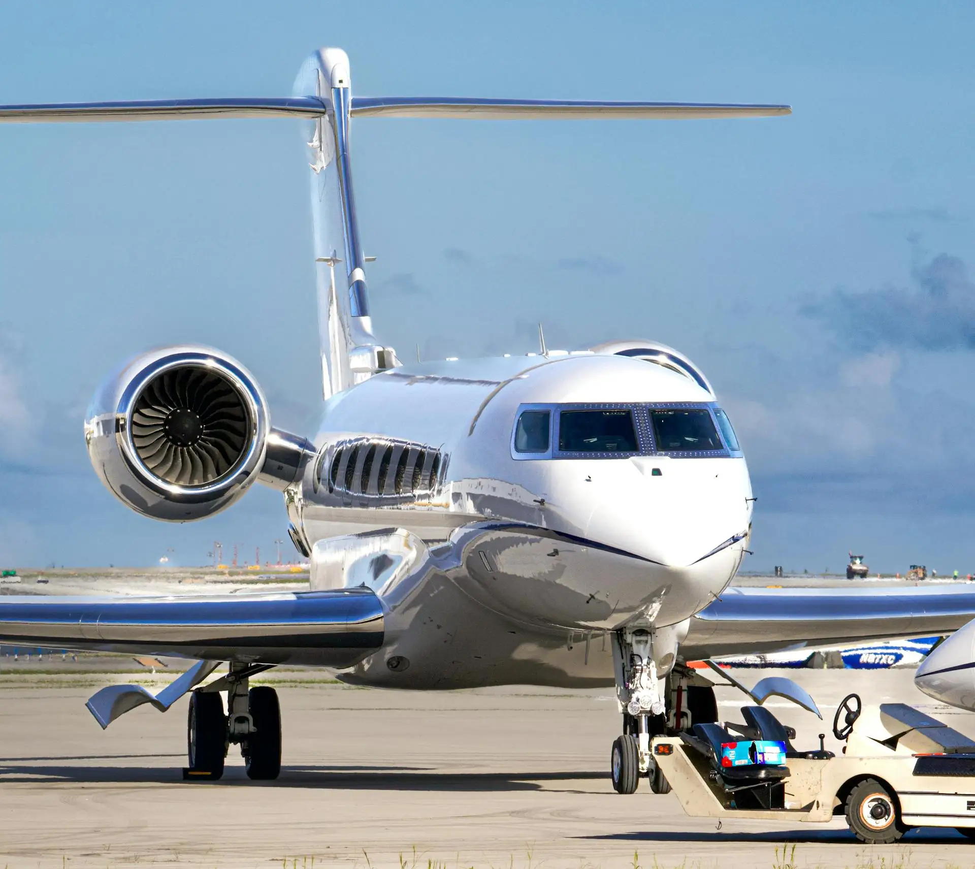 Avion d’affaires médicalisable sur le tarmac